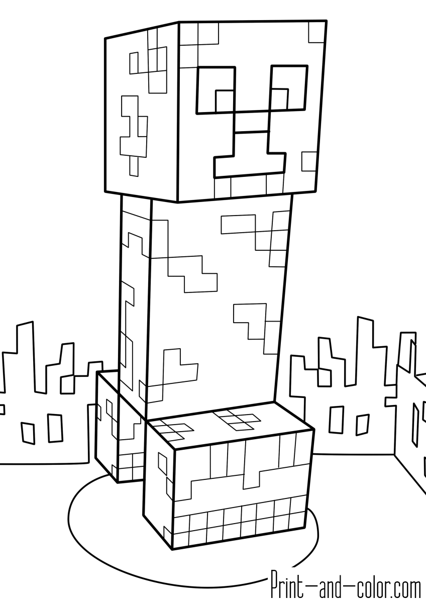 Minecraft Coloring Pages Free Printable 138