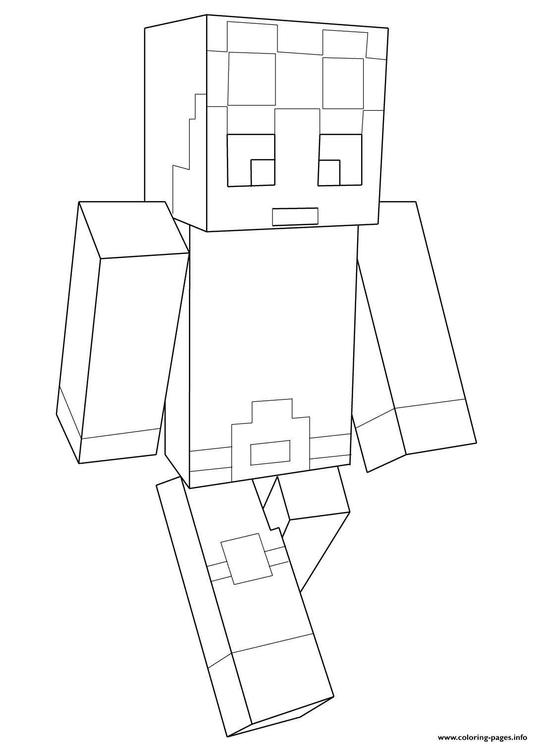 Minecraft Coloring Pages Free Printable 14