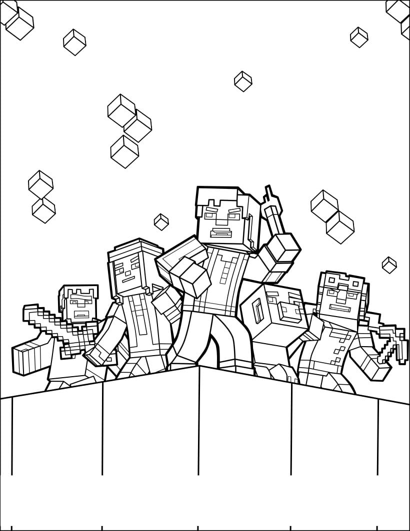 Minecraft Coloring Pages Free Printable 16