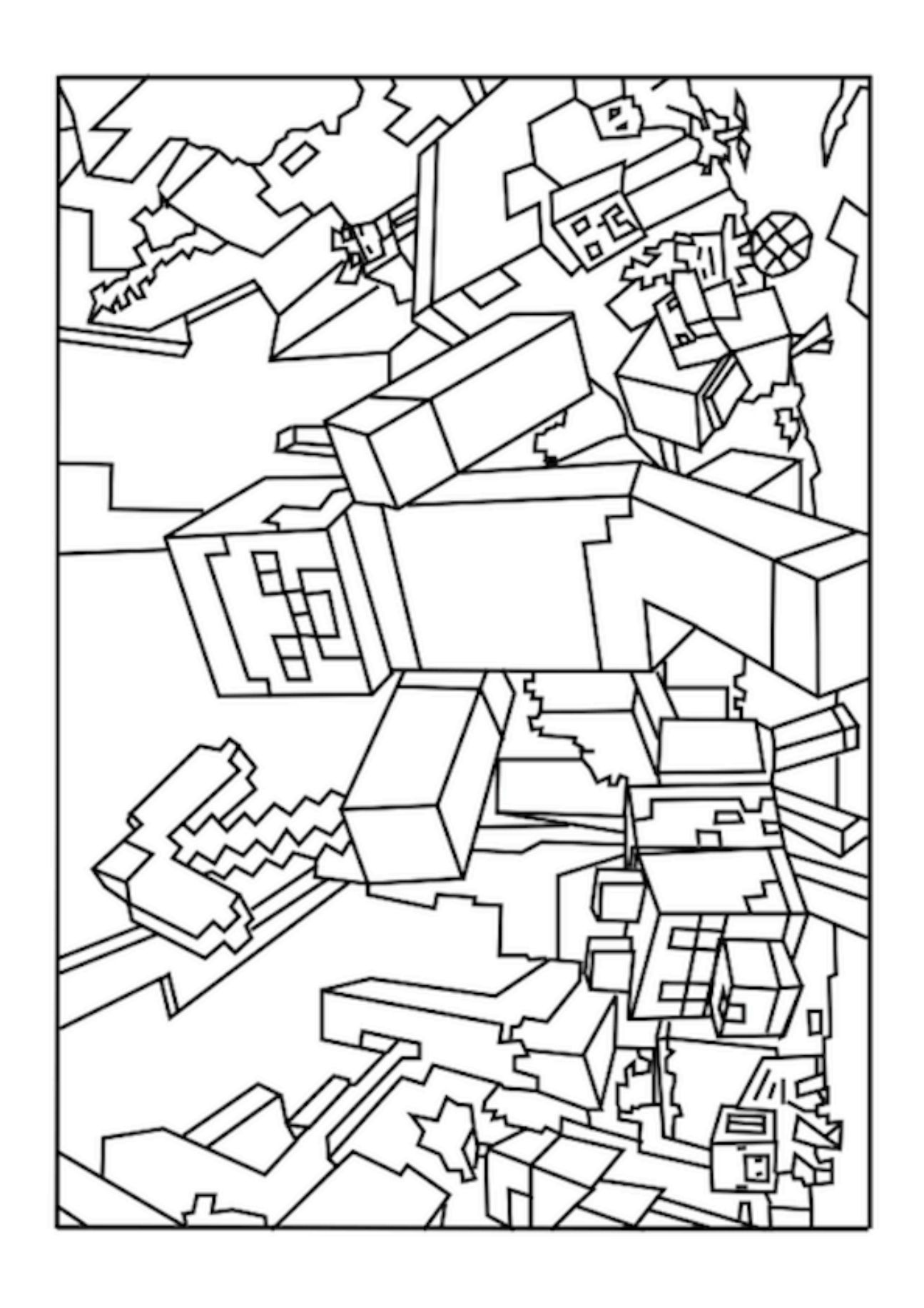 Minecraft Coloring Pages Free Printable 21