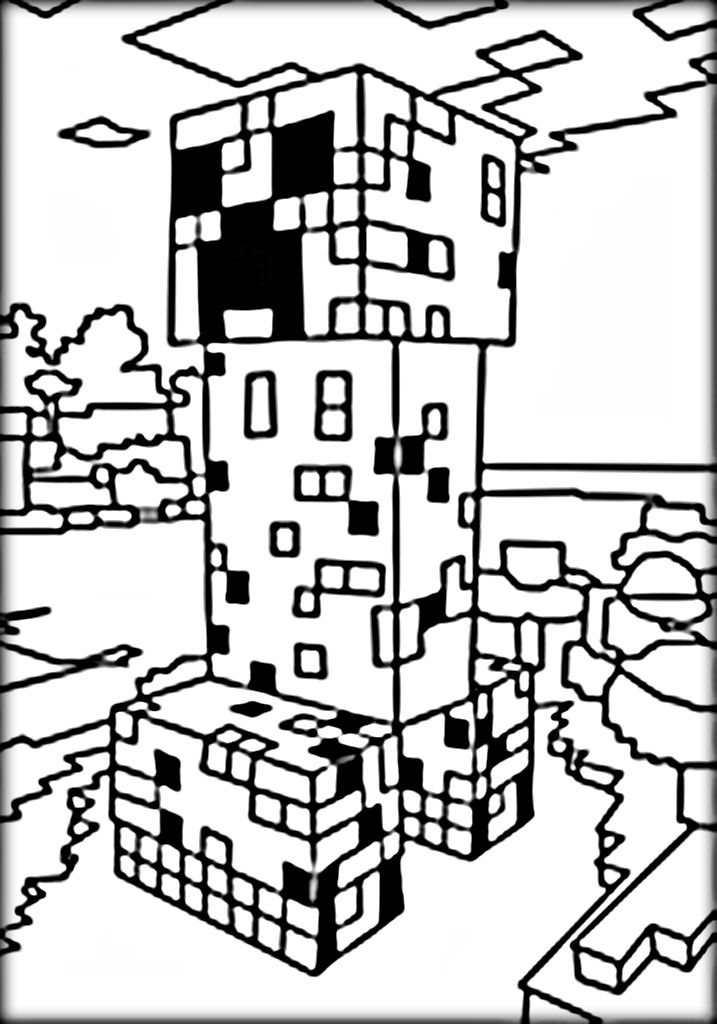 Minecraft Coloring Pages Free Printable 22