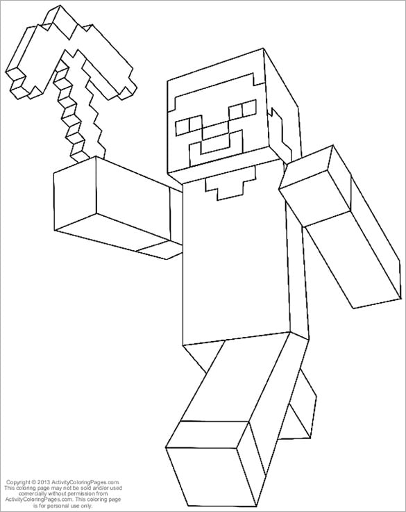 Minecraft Coloring Pages Free Printable 25