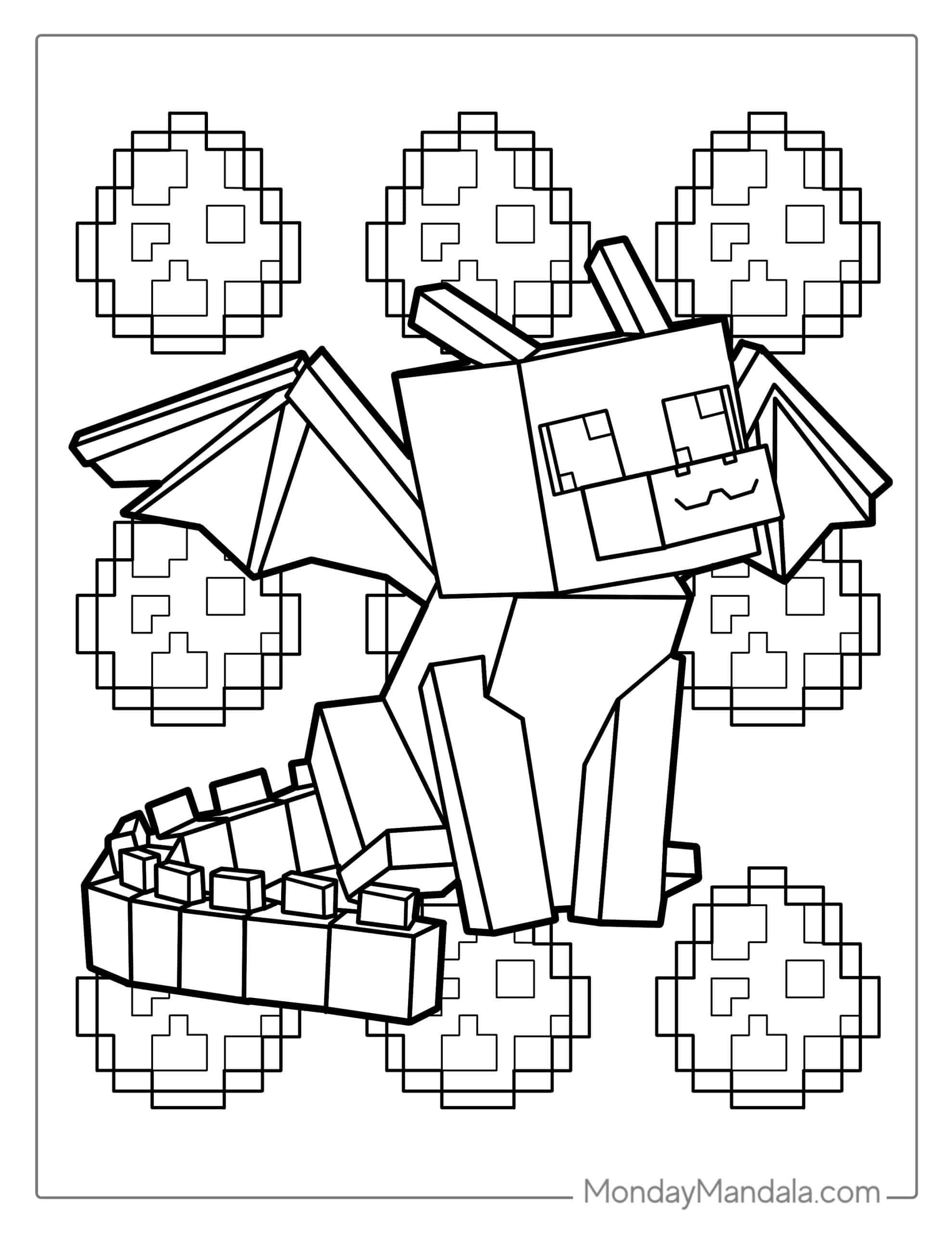 Minecraft Coloring Pages Free Printable 28