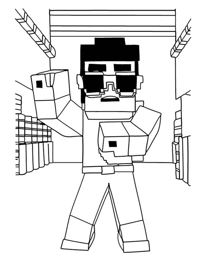 Minecraft Coloring Pages Free Printable 30