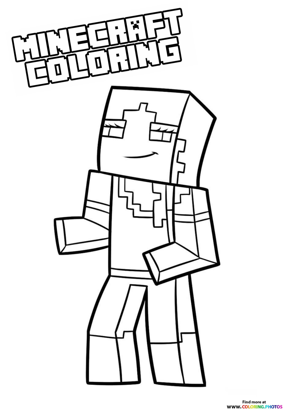 Minecraft Coloring Pages Free Printable 35