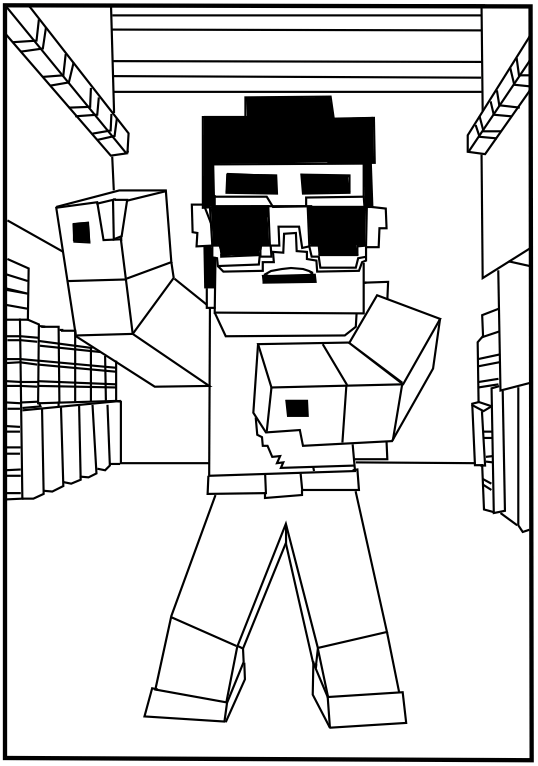 Minecraft Coloring Pages Free Printable 40