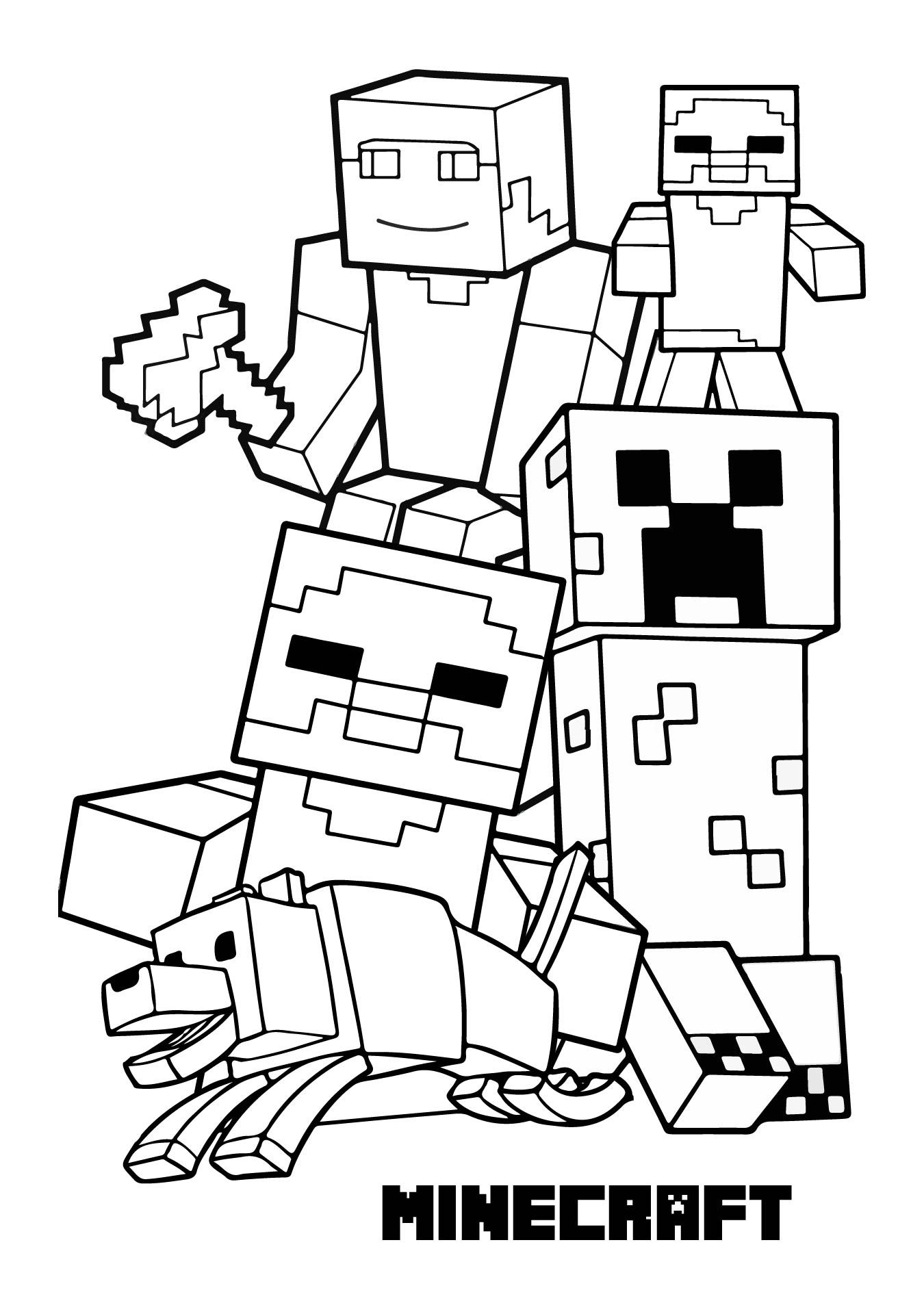 Minecraft Coloring Pages Free Printable 43