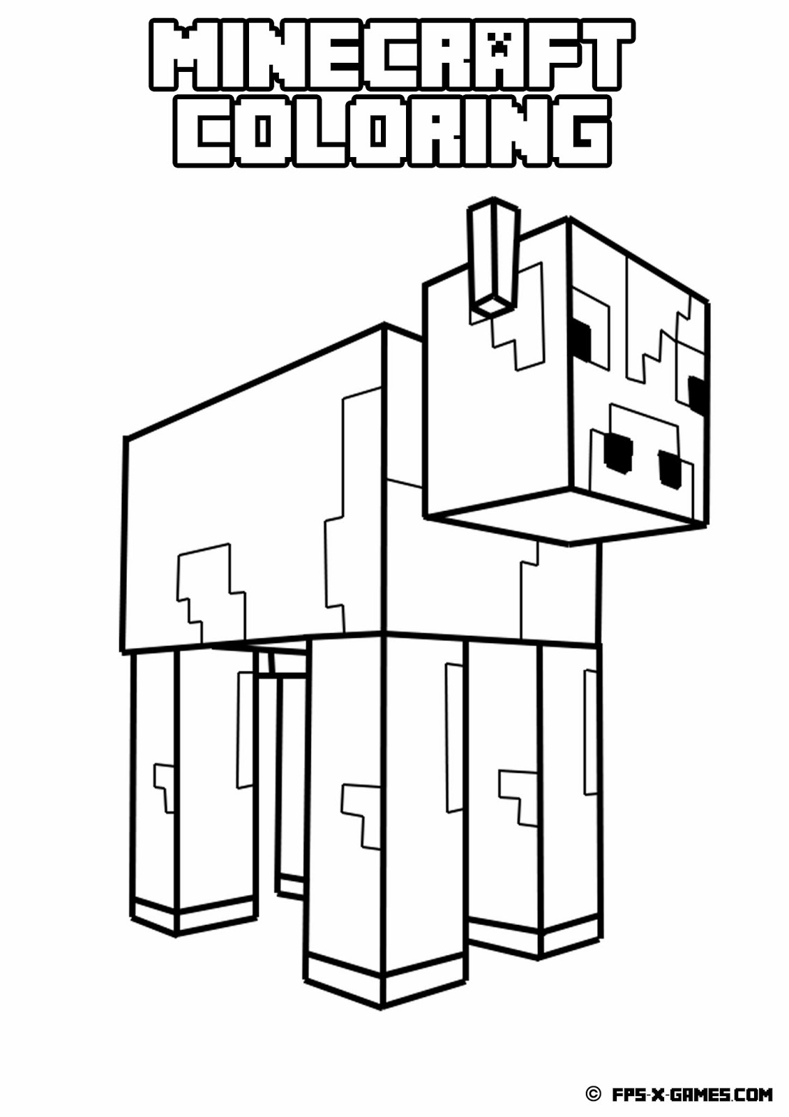 Minecraft Coloring Pages Free Printable 45