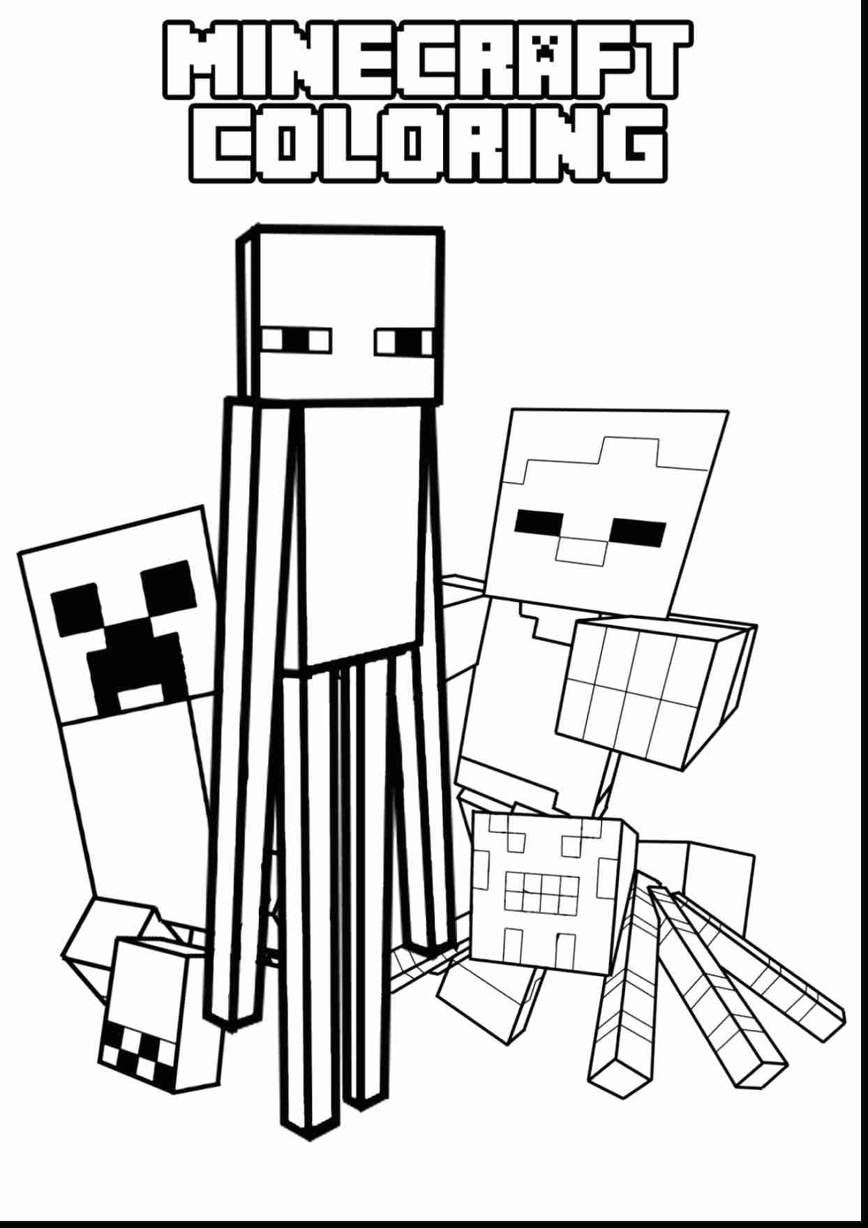 Minecraft Coloring Pages Free Printable 47