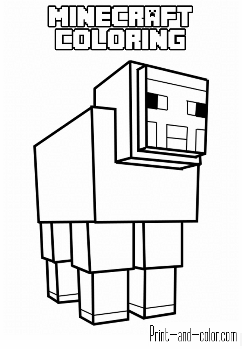 Minecraft Coloring Pages Free Printable 49