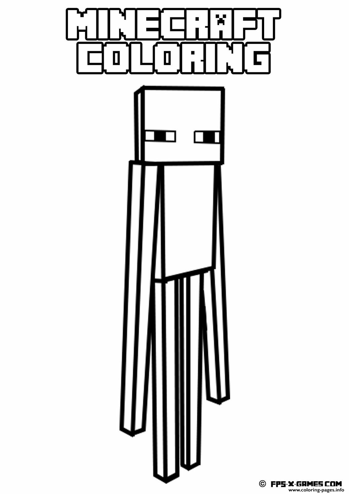 Minecraft Coloring Pages Free Printable 5