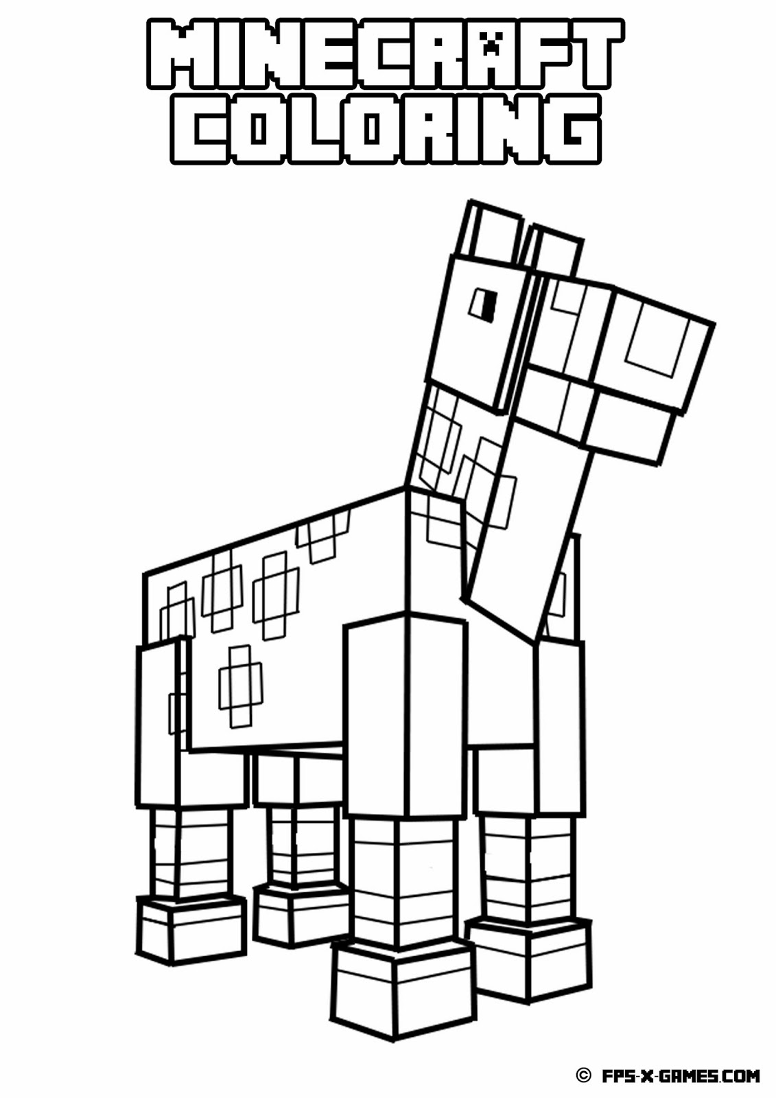 Minecraft Coloring Pages Free Printable 53