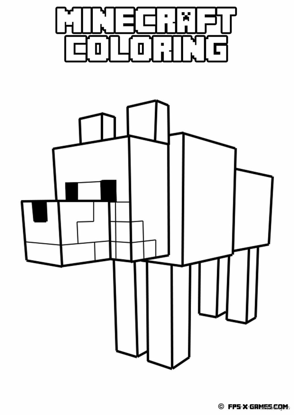 Minecraft Coloring Pages Free Printable 59