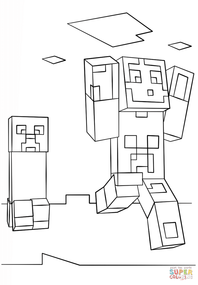 Minecraft Coloring Pages Free Printable 62