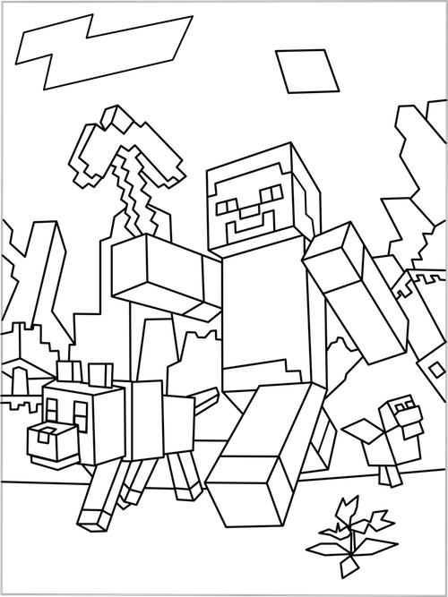 Minecraft Coloring Pages Free Printable 65