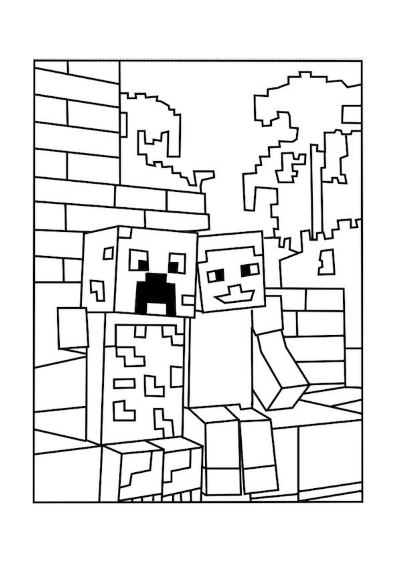 Minecraft Coloring Pages Free Printable 66