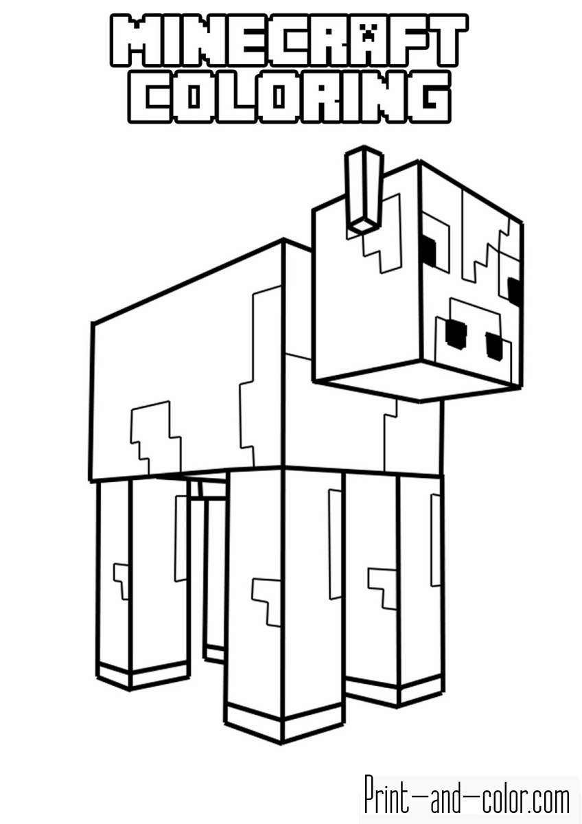 Minecraft Coloring Pages Free Printable 71