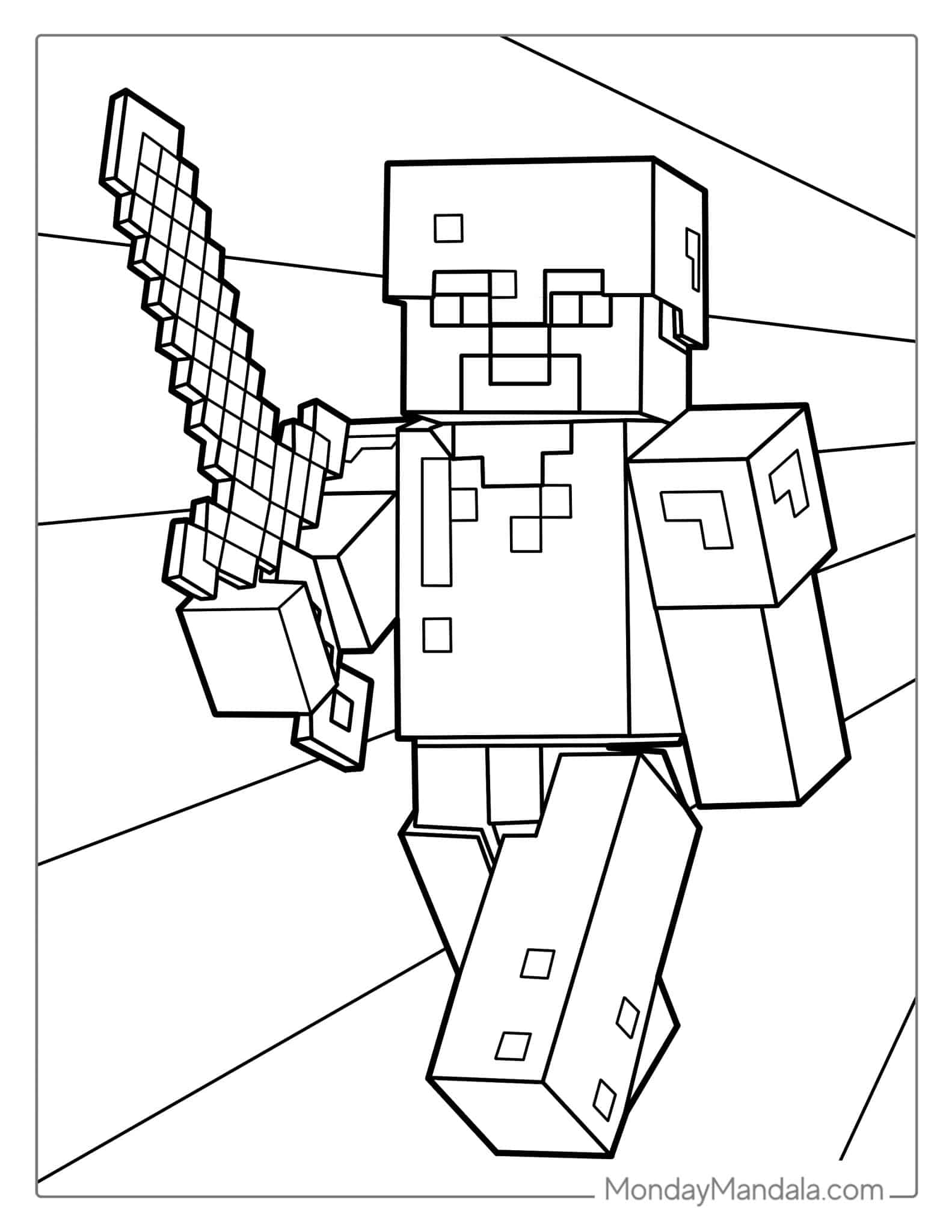 Minecraft Coloring Pages Free Printable 72