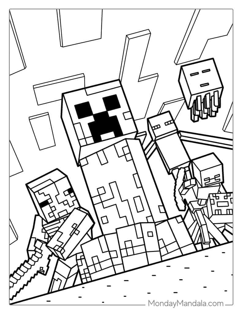 Minecraft Coloring Pages Free Printable 73