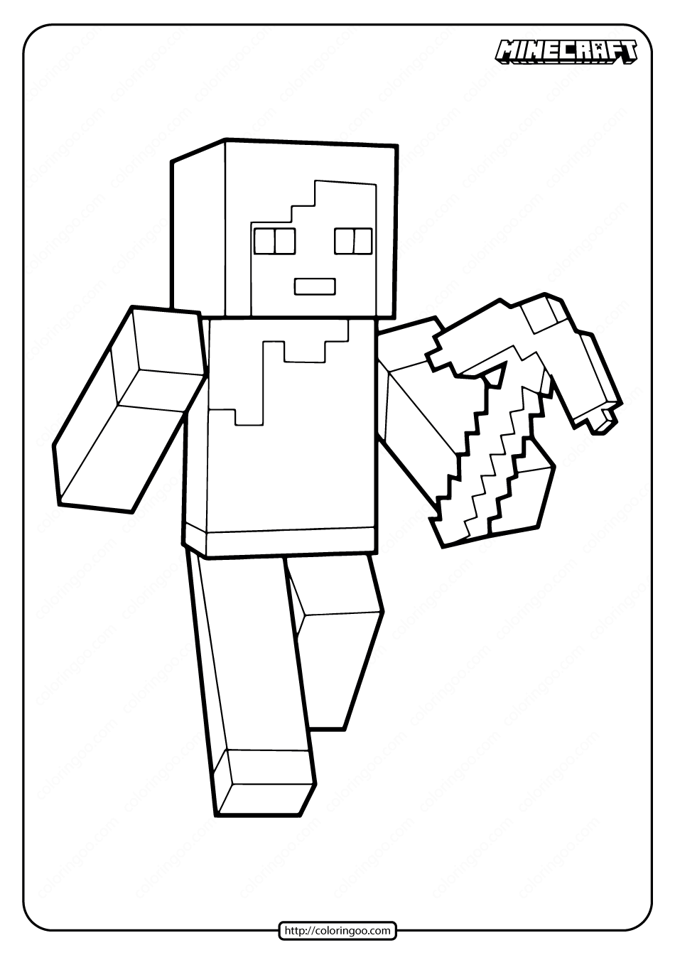 Minecraft Coloring Pages Free Printable 76