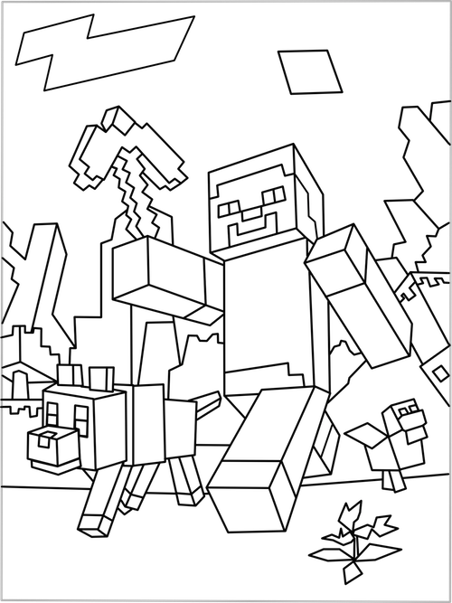 Minecraft Coloring Pages Free Printable 77