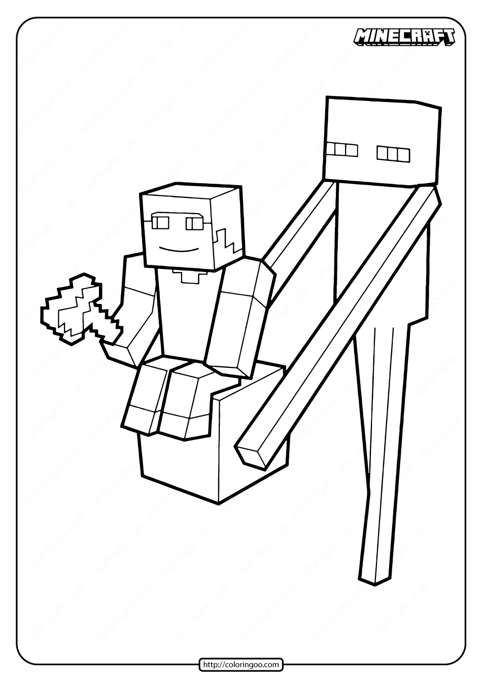 Minecraft Coloring Pages Free Printable 97