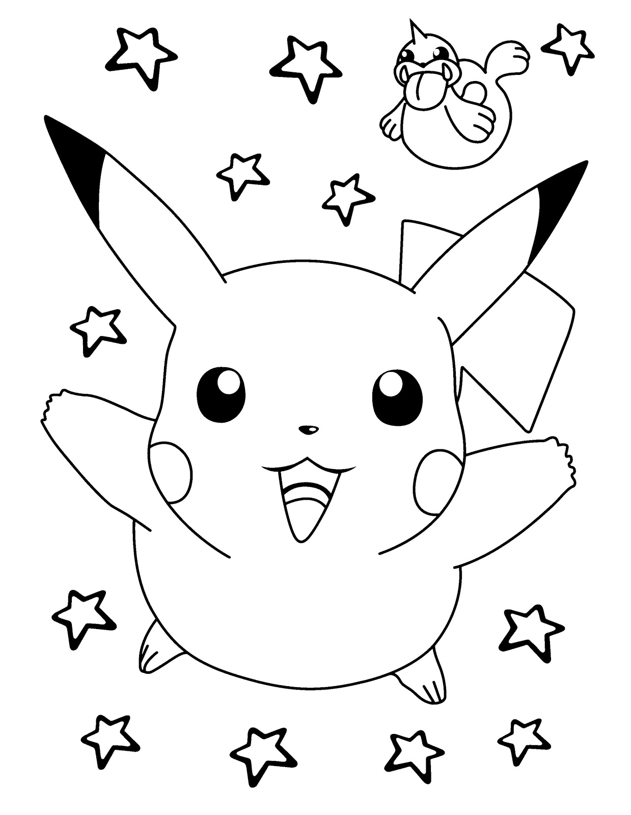 Pikachu Coloring Pages for Kids 102