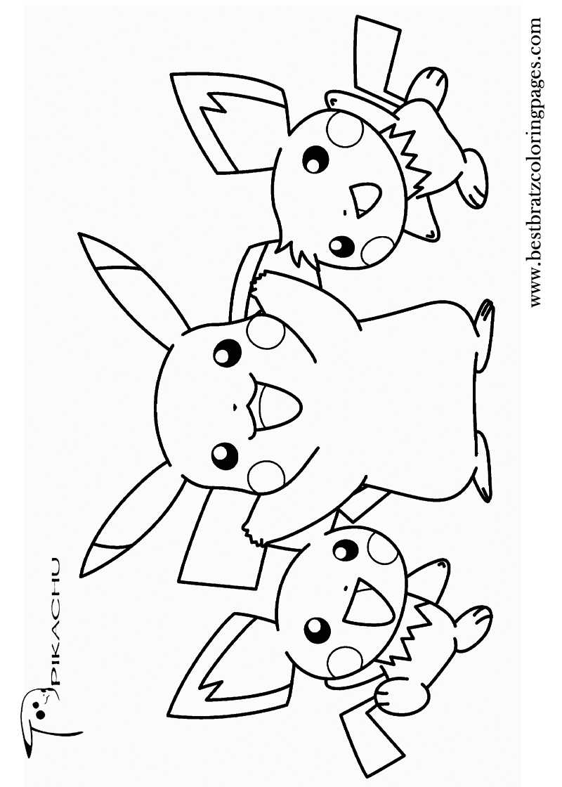 Pikachu Coloring Pages for Kids 103