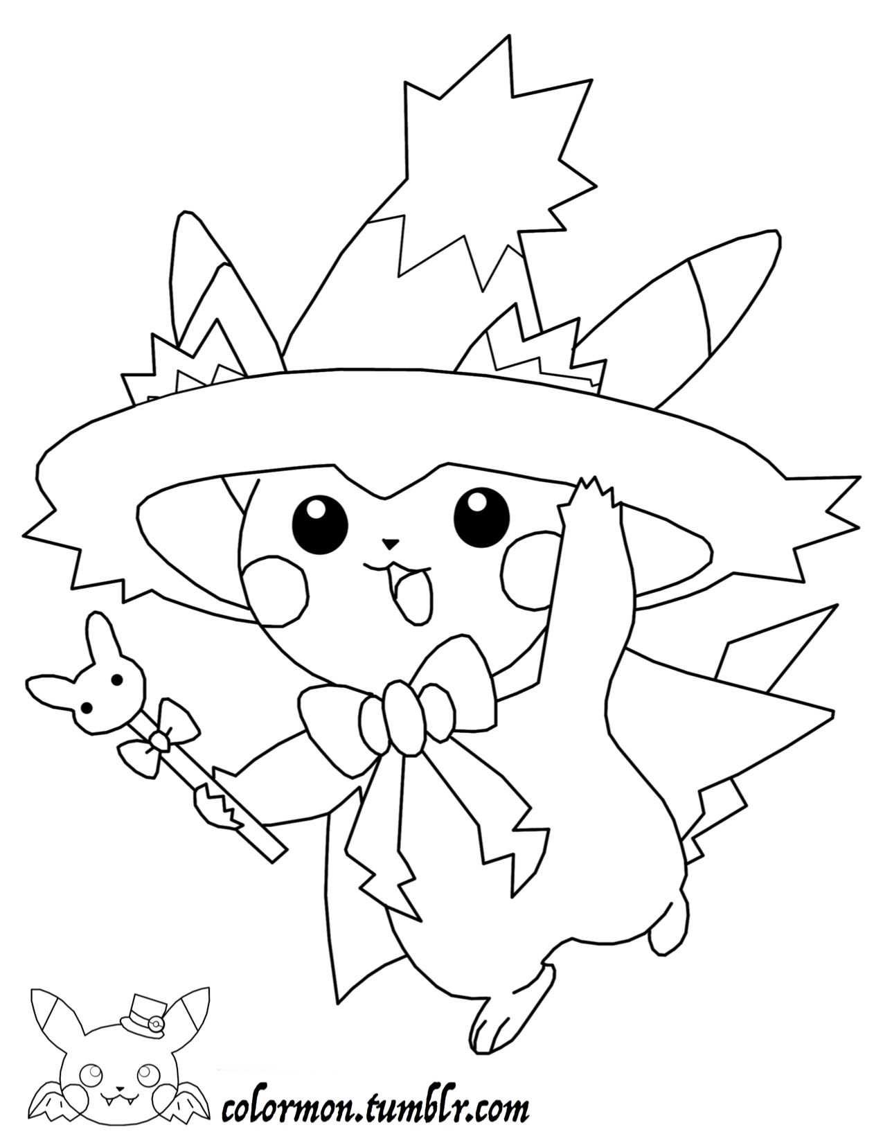 Pikachu Coloring Pages for Kids 104