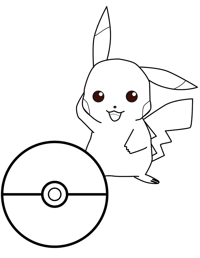 Pikachu Coloring Pages for Kids 105