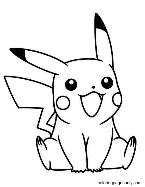 Pikachu Coloring Pages for Kids 106