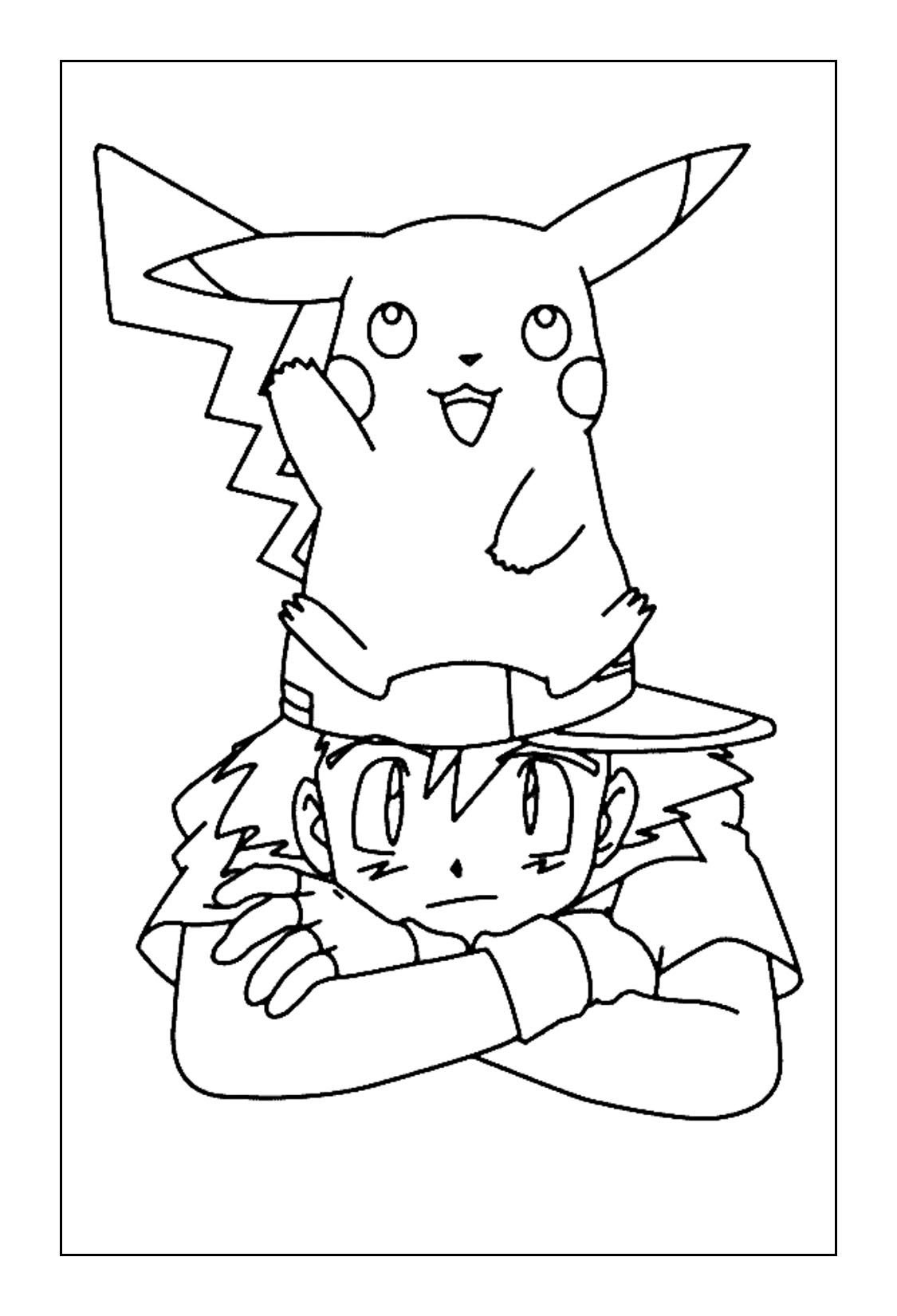 Pikachu Coloring Pages for Kids 107