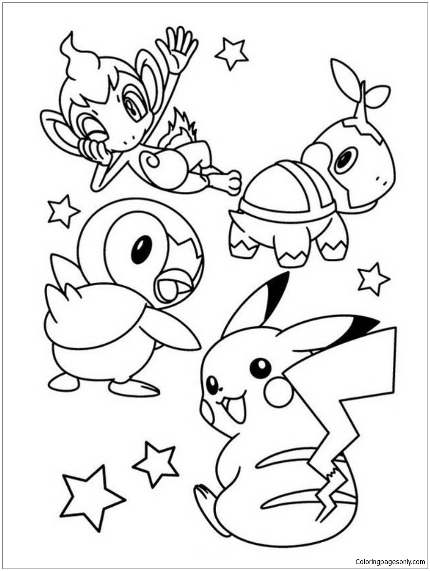 Pikachu Coloring Pages for Kids 108