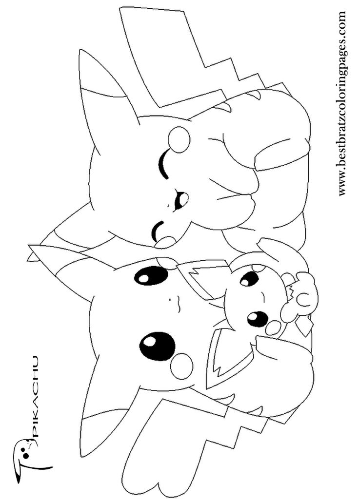 Pikachu Coloring Pages for Kids 109