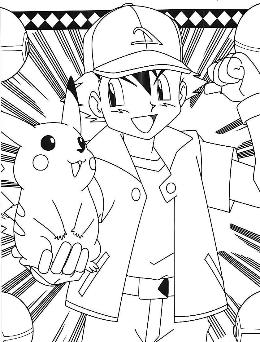 Pikachu Coloring Pages for Kids 114