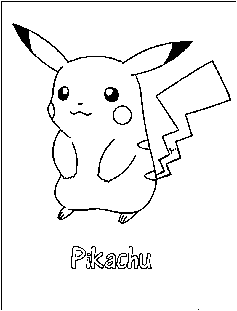 Pikachu Coloring Pages for Kids 115