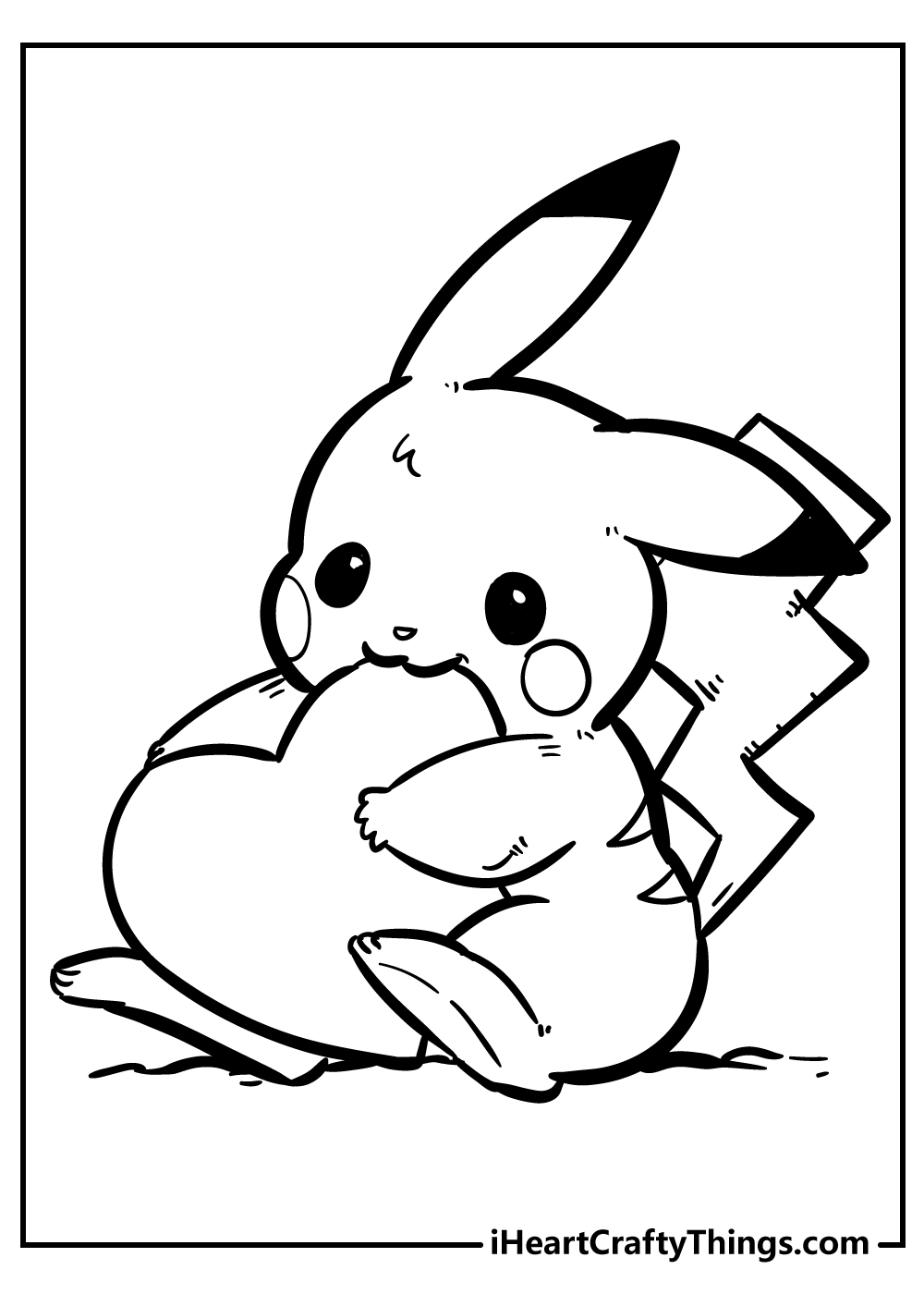 Pikachu Coloring Pages for Kids 117