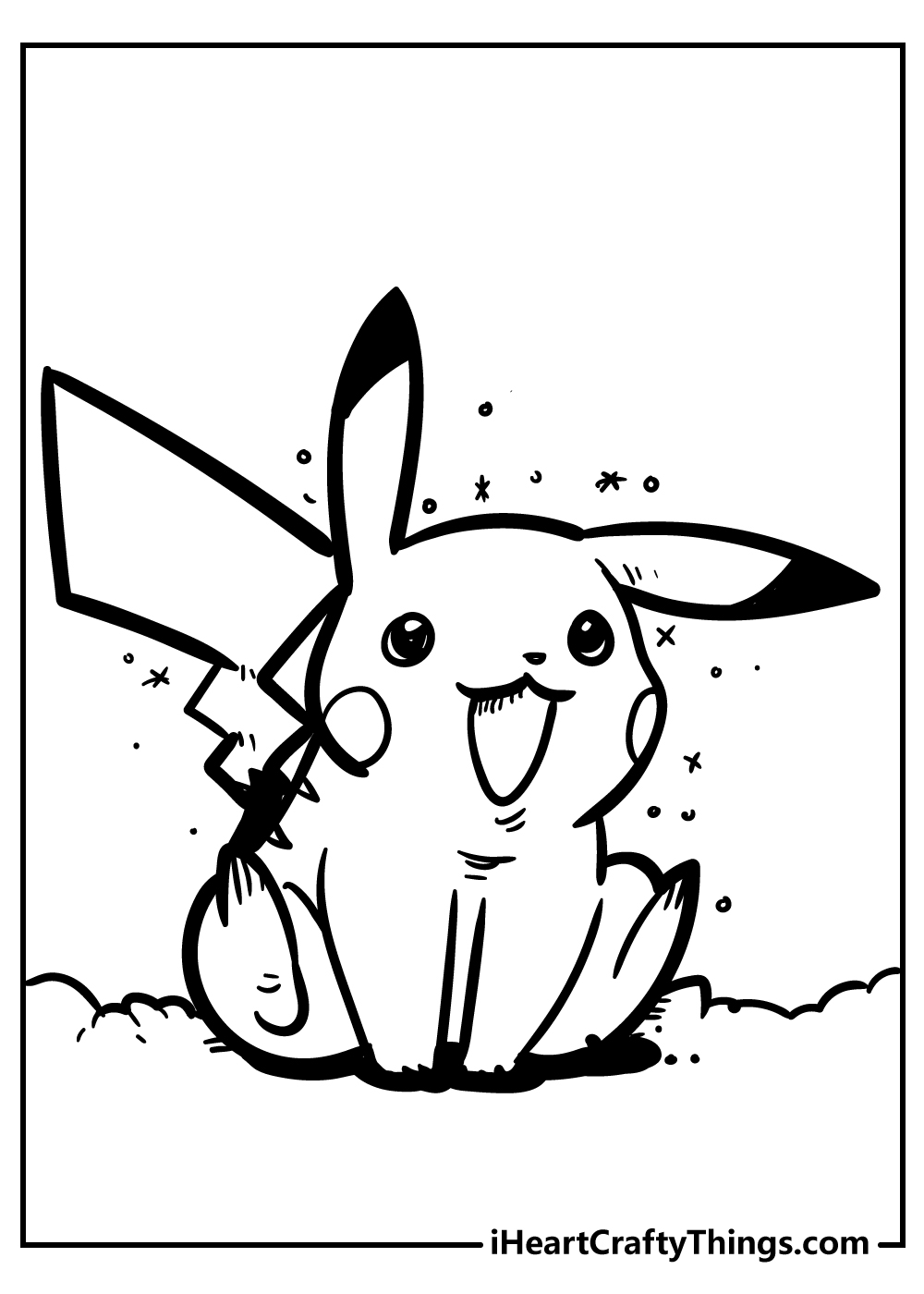 Pikachu Coloring Pages for Kids 123