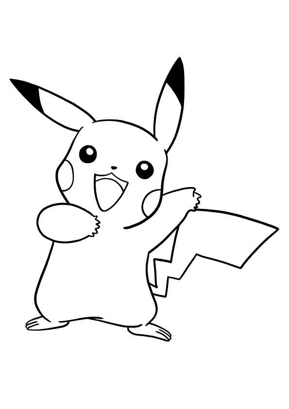 Pikachu Coloring Pages for Kids 124