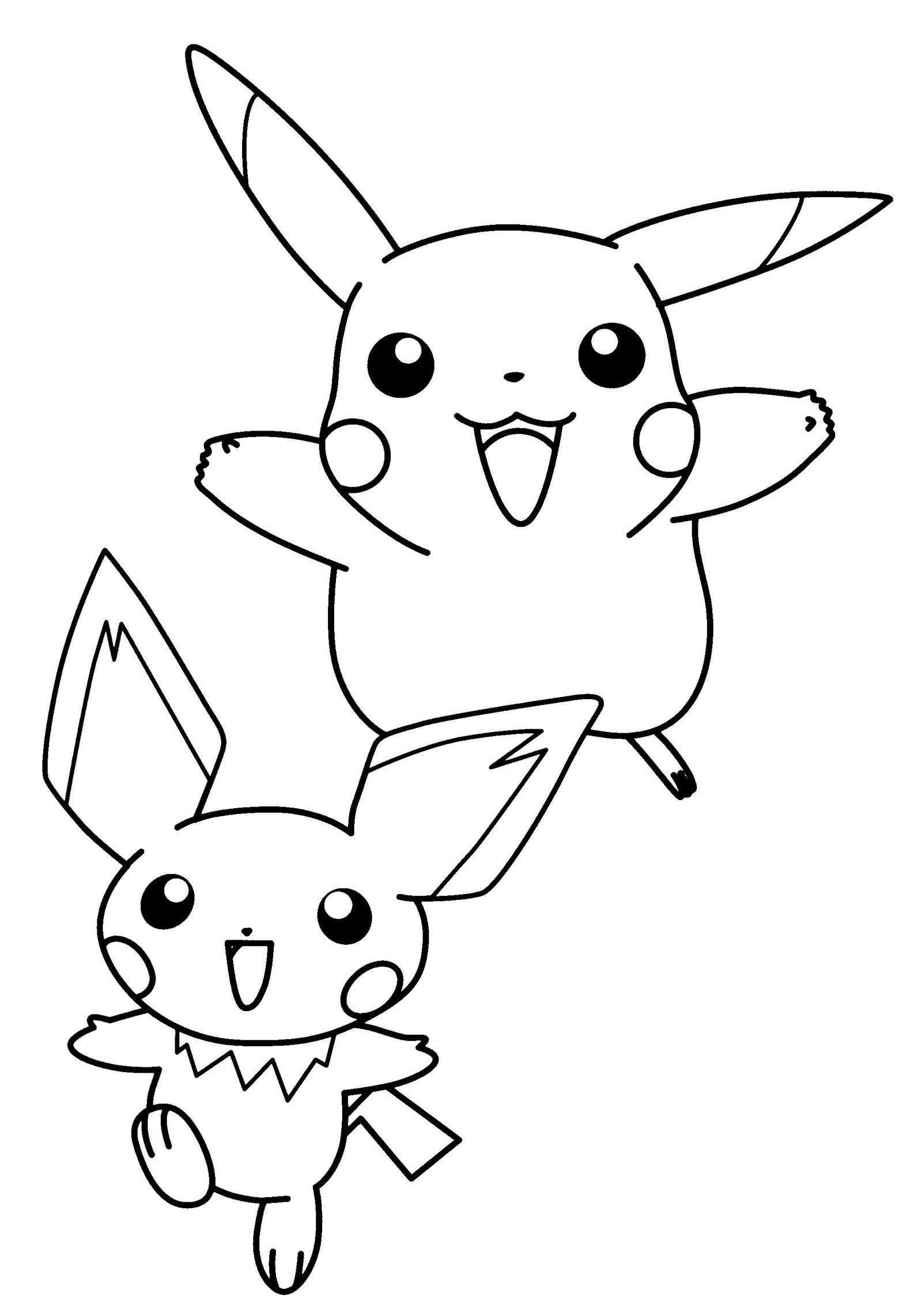 Pikachu Coloring Pages for Kids 126
