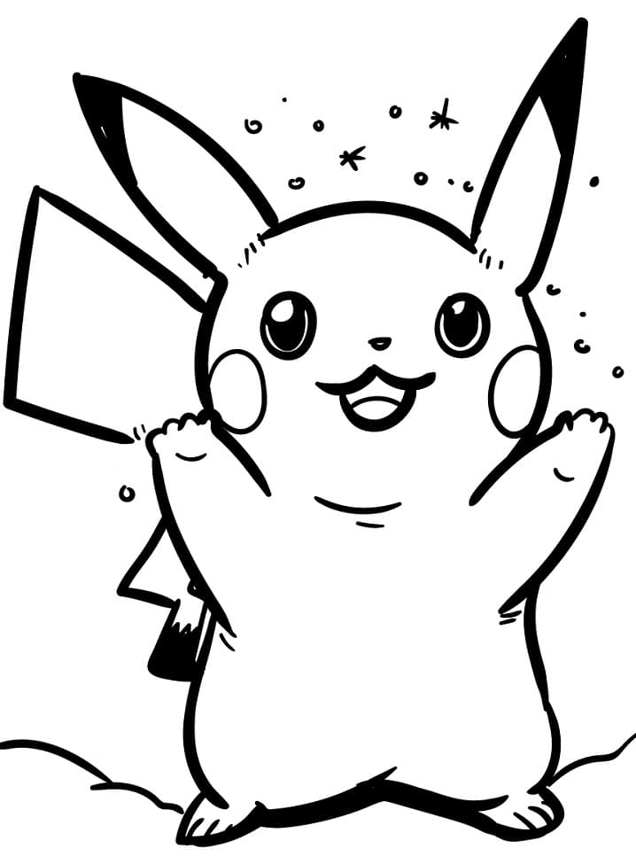 Pikachu Coloring Pages for Kids 127