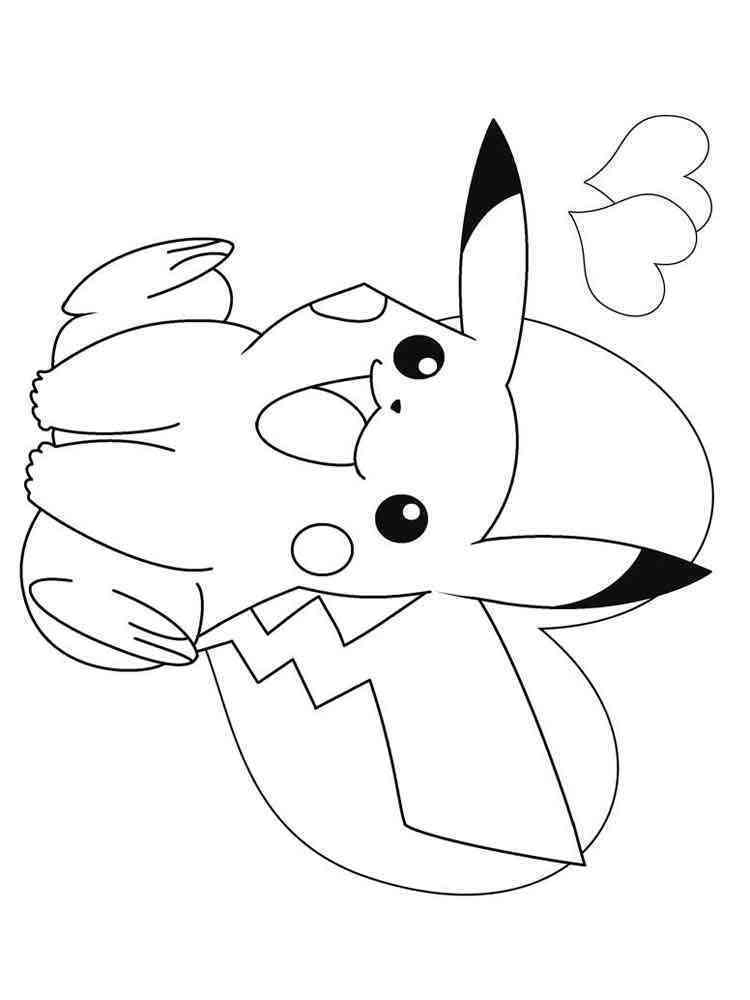 Pikachu Coloring Pages for Kids 128