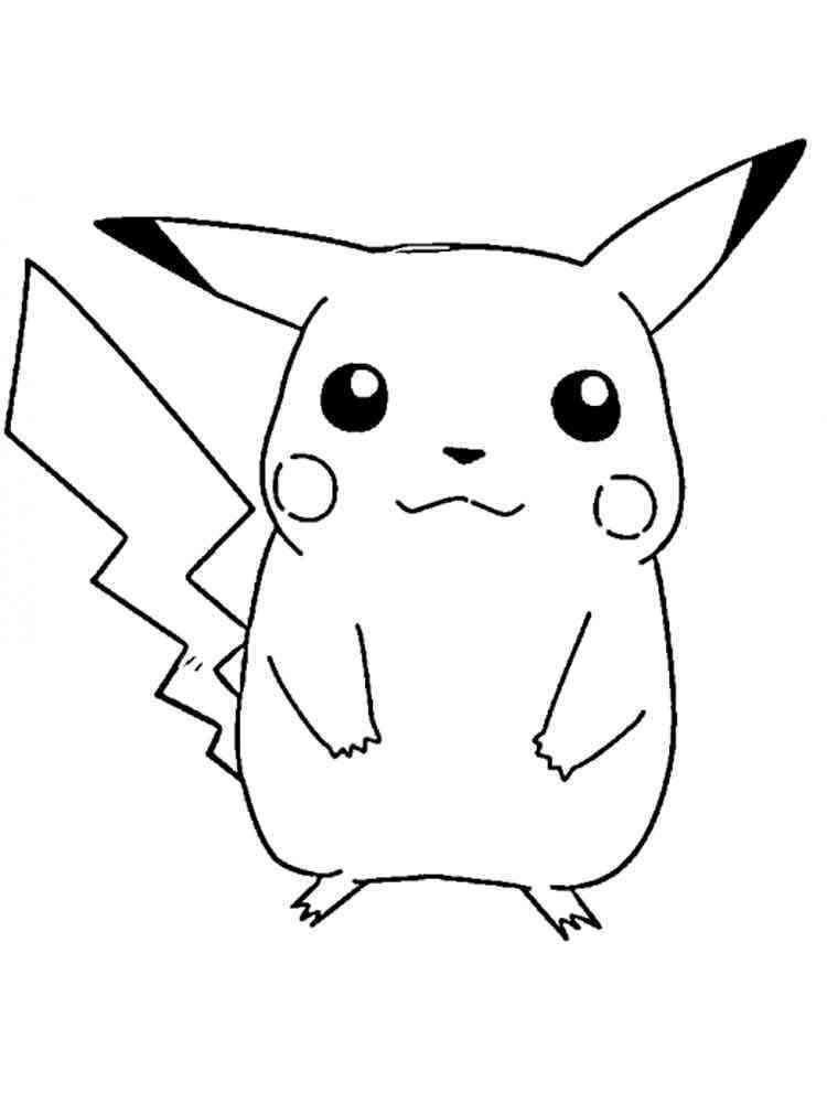 Pikachu Coloring Pages for Kids 13