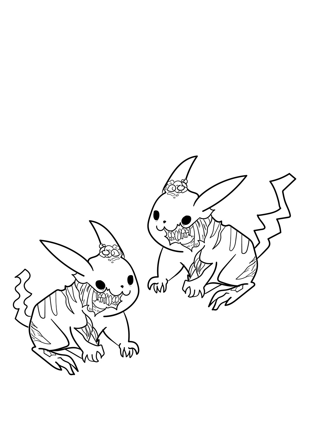 Pikachu Coloring Pages for Kids 132