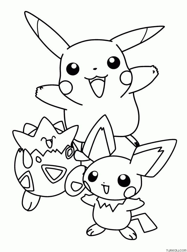 Pikachu Coloring Pages for Kids 136