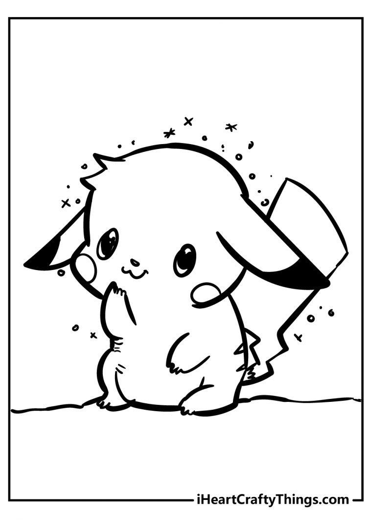 Pikachu Coloring Pages for Kids 140