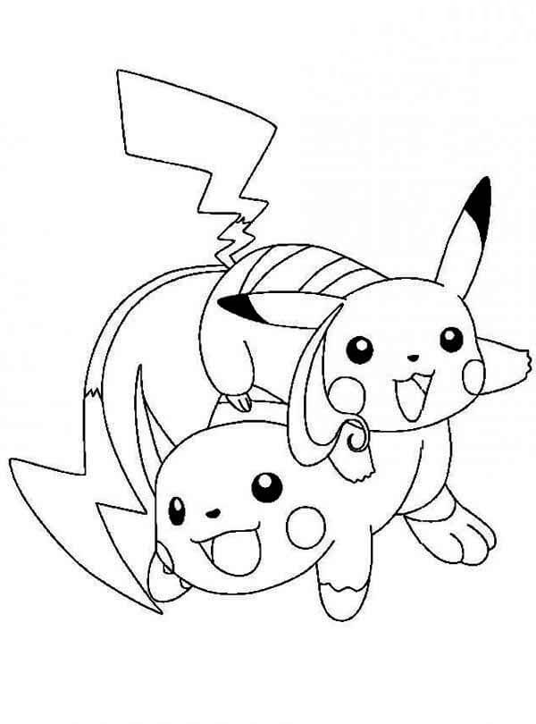 Pikachu Coloring Pages for Kids 146