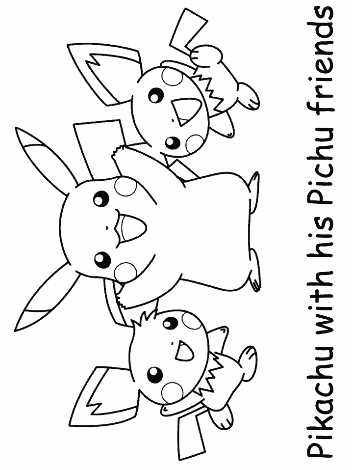 Pikachu Coloring Pages for Kids 147