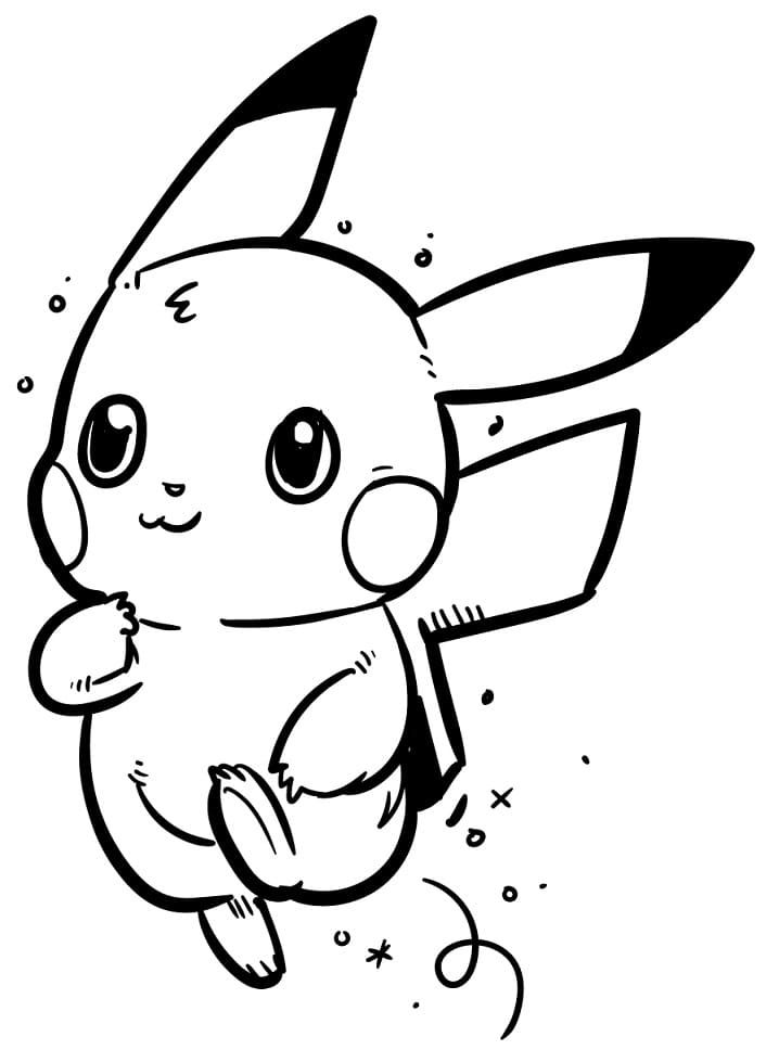 Pikachu Coloring Pages for Kids 148