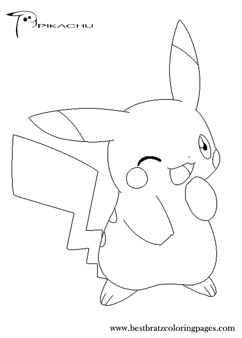 Pikachu Coloring Pages for Kids 150